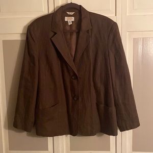 Talbots Brown Women's Blazer Jacket